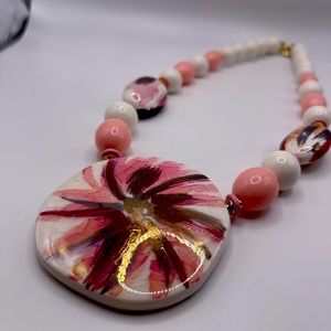 Funky ceramic necklace